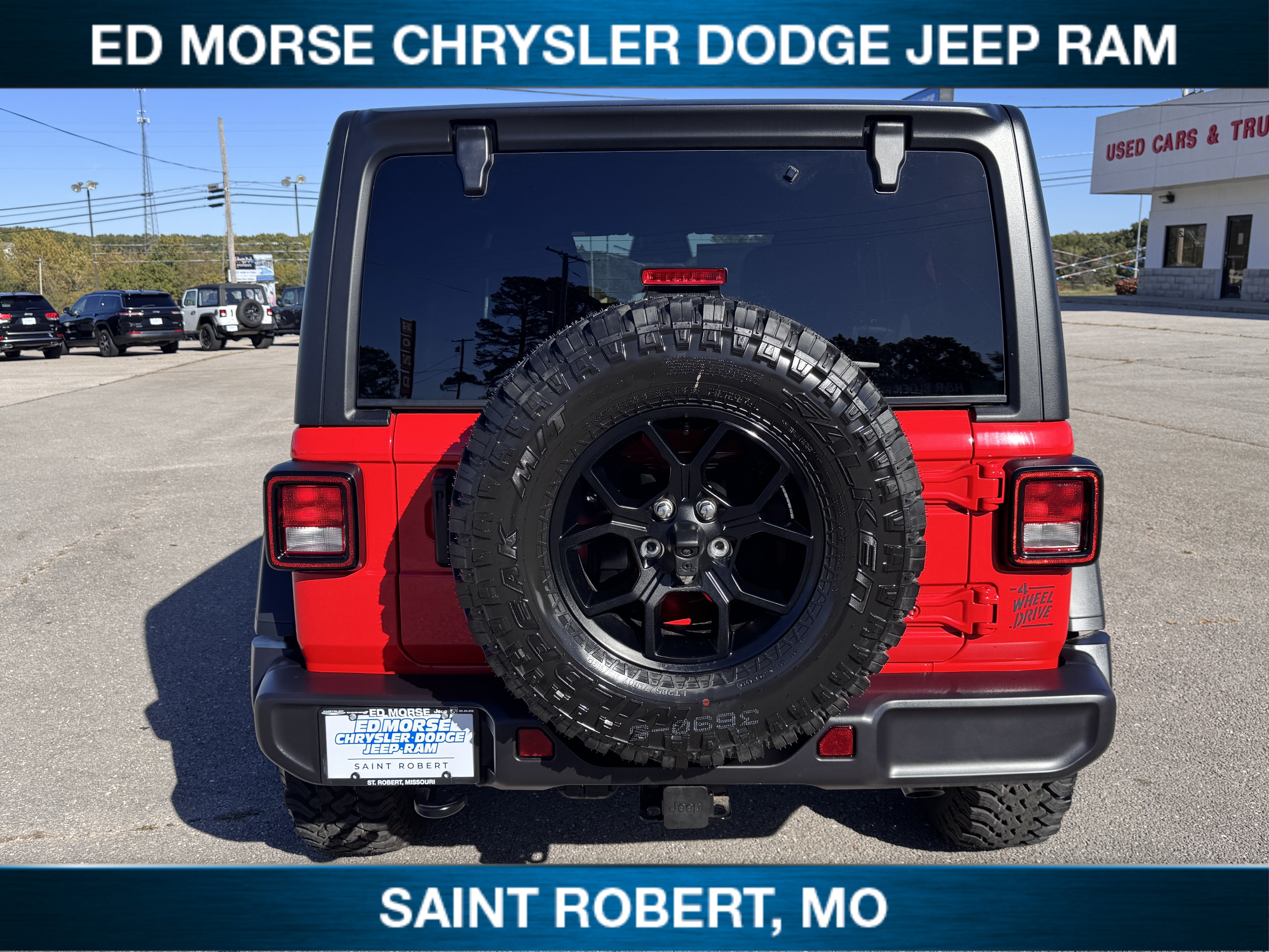 2026 Jeep Wrangler — rear three-quarter view